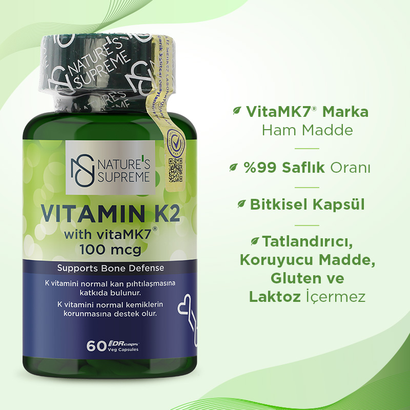 Nature's Supreme Vitamin K2 100 Mcg 60 Kapsül