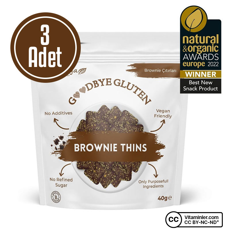 Naturiga Brownie Çıtırları 40 Gr 3 Adet