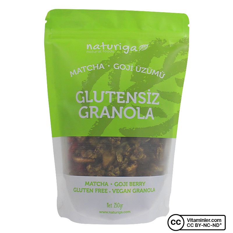 Naturiga Glutensiz Granola Matcha Goji 250 Gr