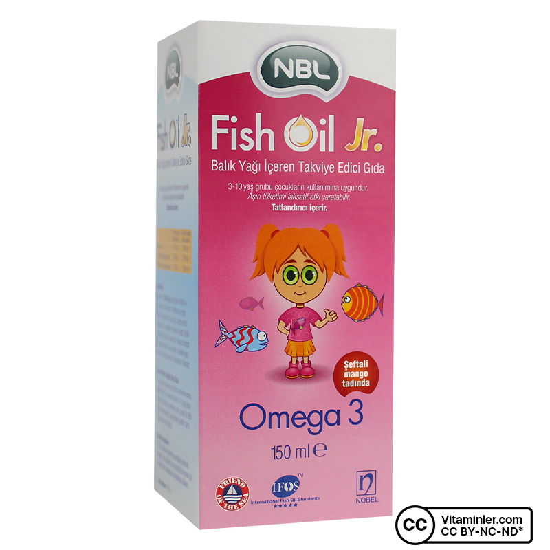NBL Fish Oil Jr Omega 3 Balık Yağı 150 mL