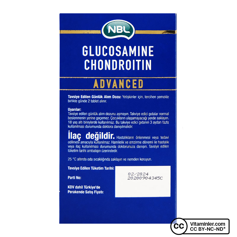 NBL Glucosamine Chondroitin Advanced 60 Tablet