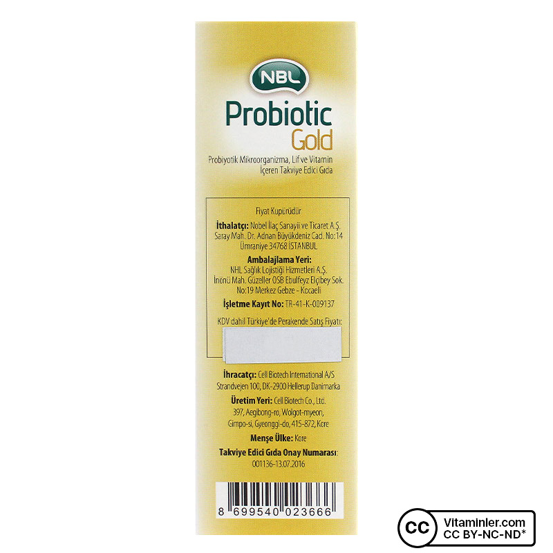 NBL Probiotic GOLD 10 Saşe