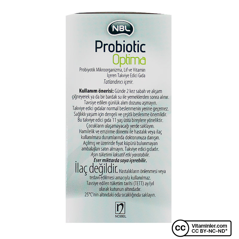 NBL Probiotic Optima 30 Tablet