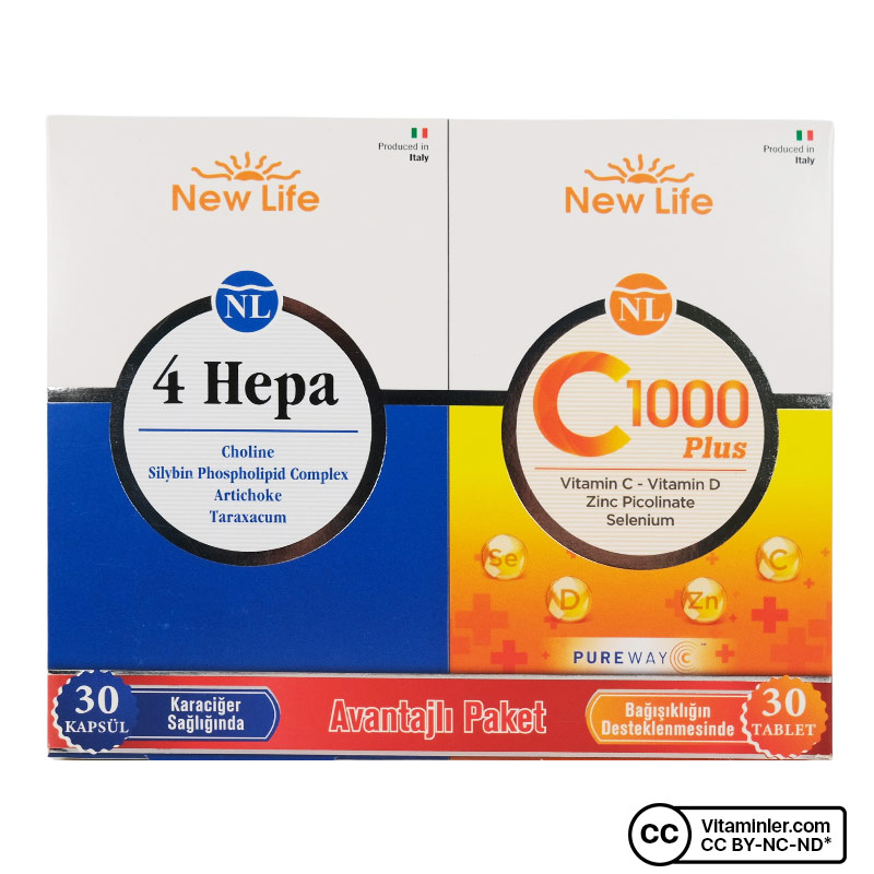 New Life 4 Hepa + Vitamin C 100 Plus Avantajlı Paket