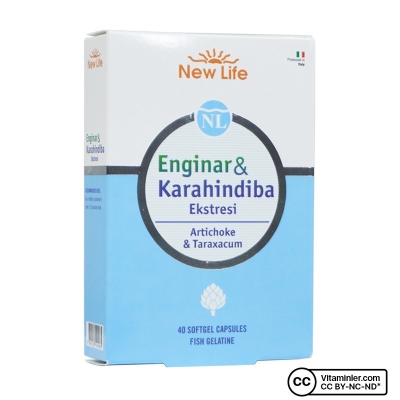 New Life Enginar & Karahindiba Ekstresi 40 Kapsül