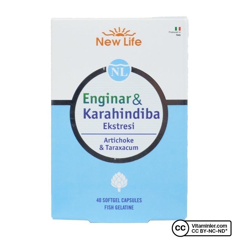 New Life Enginar & Karahindiba Ekstresi 40 Kapsül