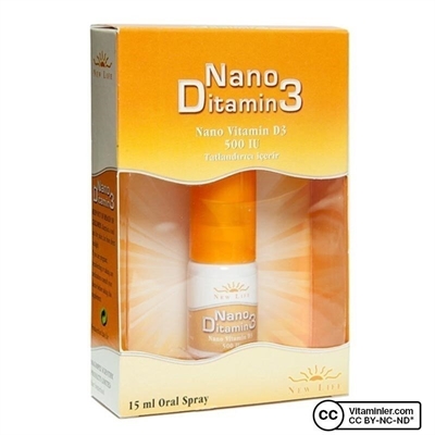 New Life Nano Ditamin3 500 Iu D3 Sprey 15 Ml D Vitaminleri