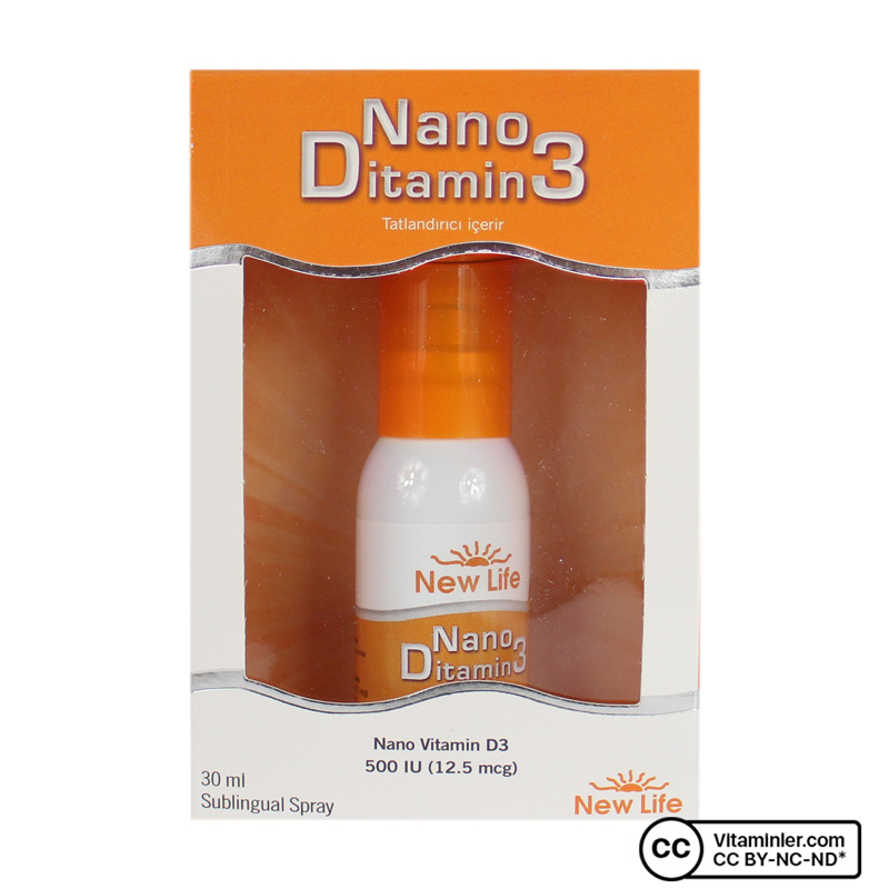New Life Nano Ditamin3 500 IU D3 Sprey 30 mL