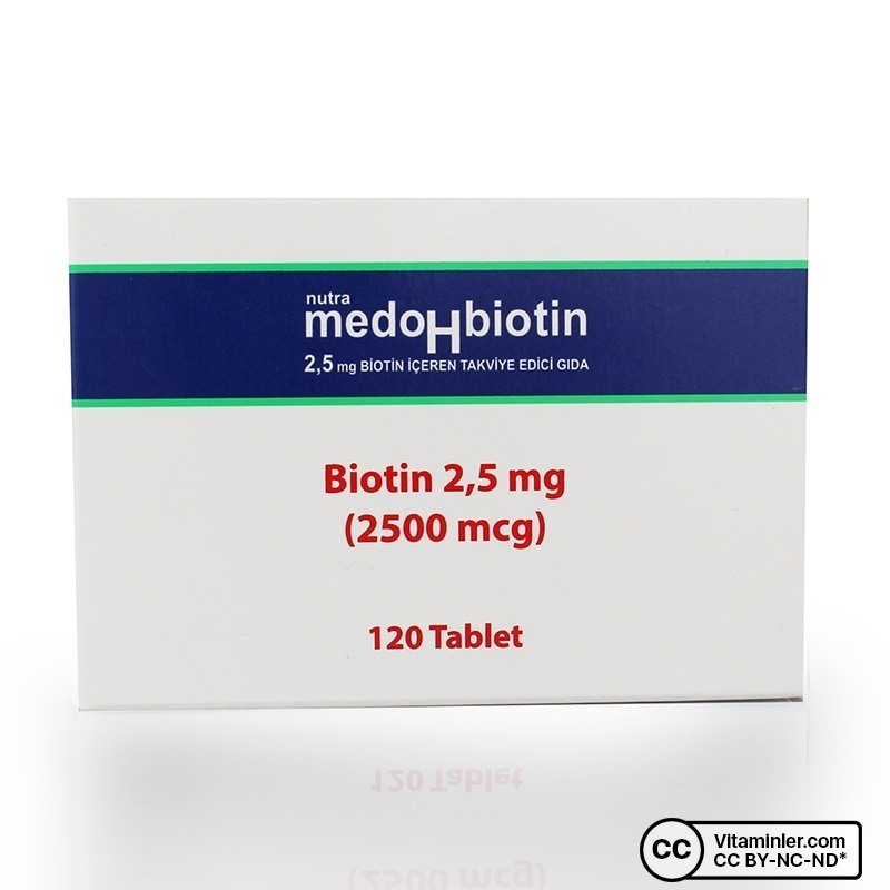 Nutrafarm MedoHbiotin Biotin 2500 Mcg 120 Tablet