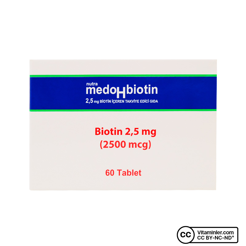 Nutrafarm MedoHbiotin Biotin 2500 Mcg 60 Tablet