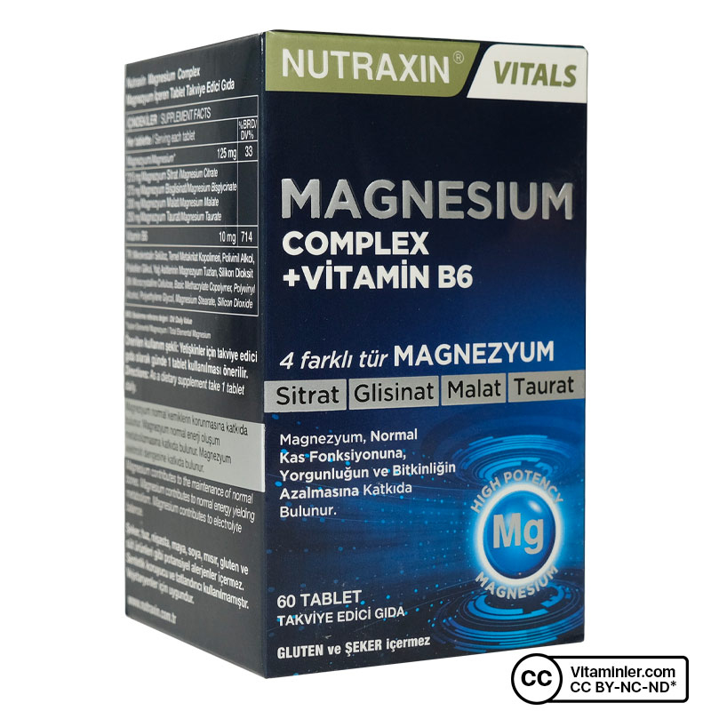 Nutraxin Magnesium Complex 60 Tablet + Vitamin Max C + D + Çinko Seti