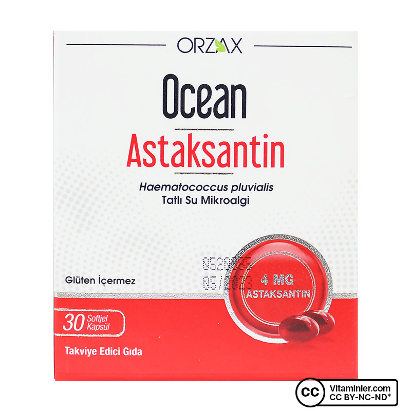 Ocean Astaksantin Doğal Antioksidan 30 Kapsül