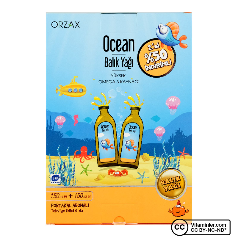 Ocean Balık Yağı Şurup 150 mL 2'li Paket