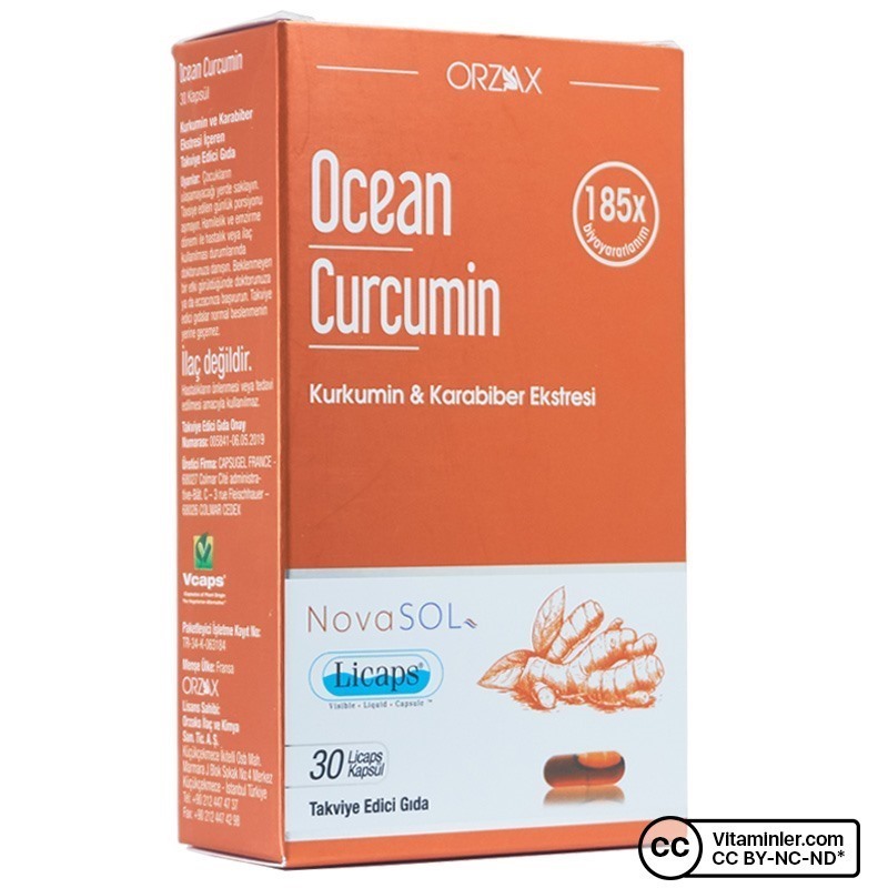 Ocean Curcumin 30 Kapsül | Vitaminler