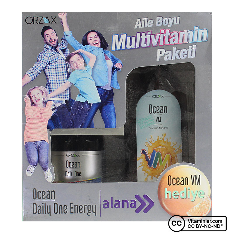 Ocean Daily One Energy 30 Tablet + Ocean VM Şurup 150 mL Hediyeli