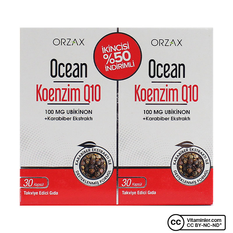 Ocean Koenzim Q10 30 + 30 Kapsül 2 Adet