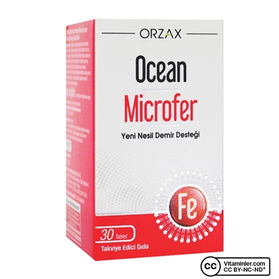 Ocean Microfer 30 Tablet Tum Vitaminler Demir
