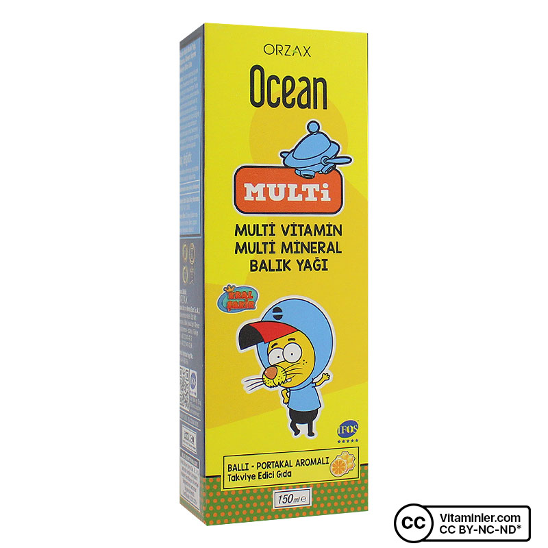 Ocean Multi Vitamin ve Balık Yağı Kral Şakir 150 mL