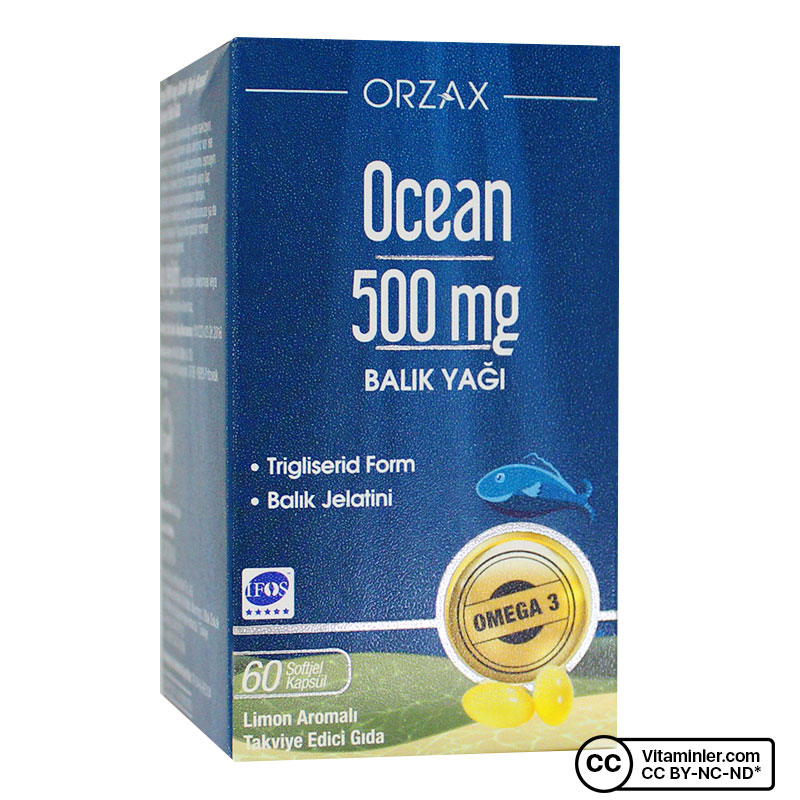 Ocean Saf Balık Yağı 500 Mg 60 Kapsül