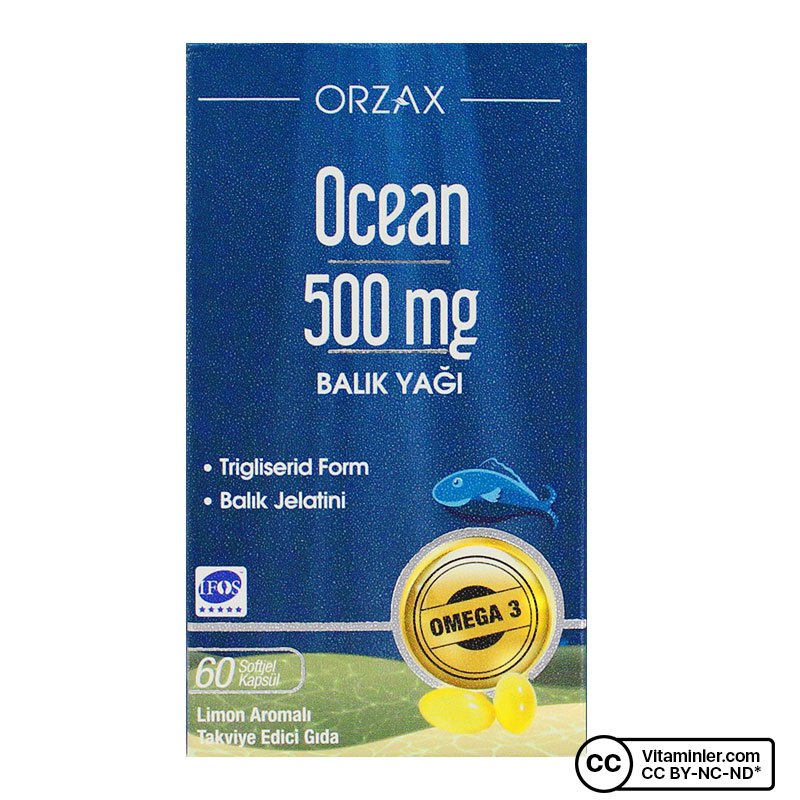 Ocean Saf Balık Yağı 500 Mg 60 Kapsül