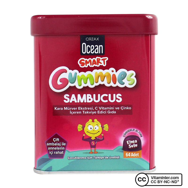 Ocean Smart Gummies Sambucus 64 Çiğnenebilir Form