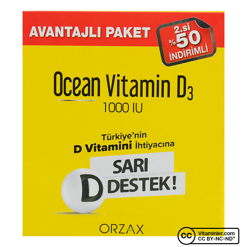 Ocean Vitamin D3 1000 IU 2 x 20 mL Sprey