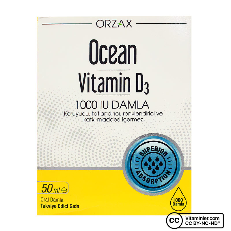 Ocean Vitamin D3 1000 IU Damla 50 mL