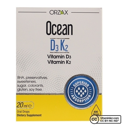 Ocean D3 K2 Damla 20 Ml Ocean D Vitaminleri