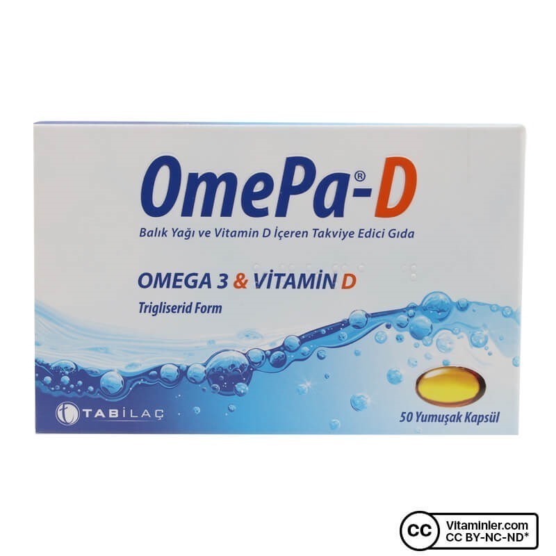 OmePa-D Omega 3 Vitamin D 50 Kapsül