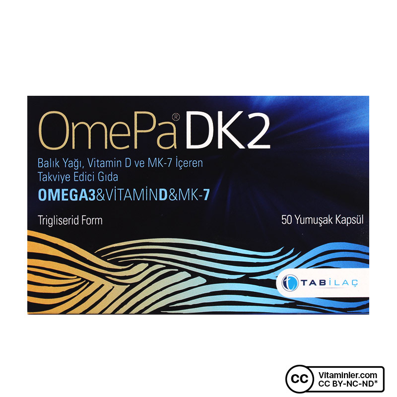 OmePa DK2 Omega 3 Vitamin D MK-7 50 Kapsül