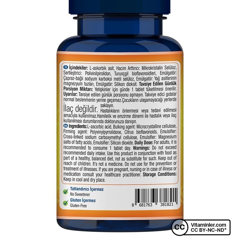 One Up C Vitamini 1000 Mg 60 Tablet