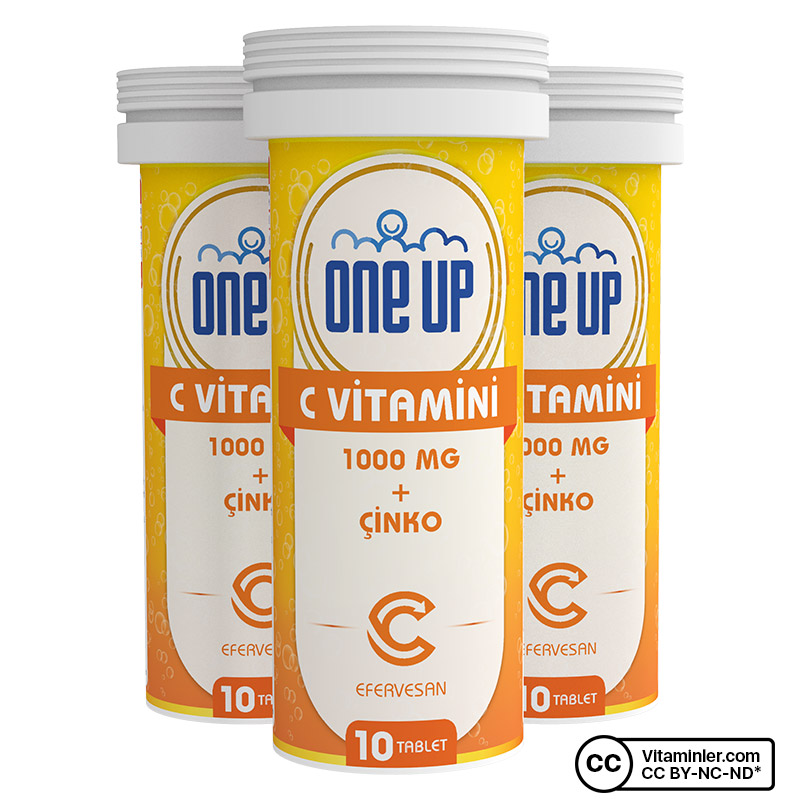 One Up  C Vitamini + Çinko 10 Efervesan Tablet 6'lı Kutu