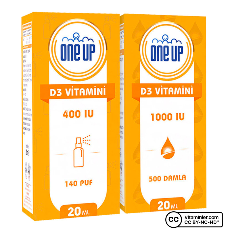 One Up D3 Vitamini 1000 + 400 IU Seti