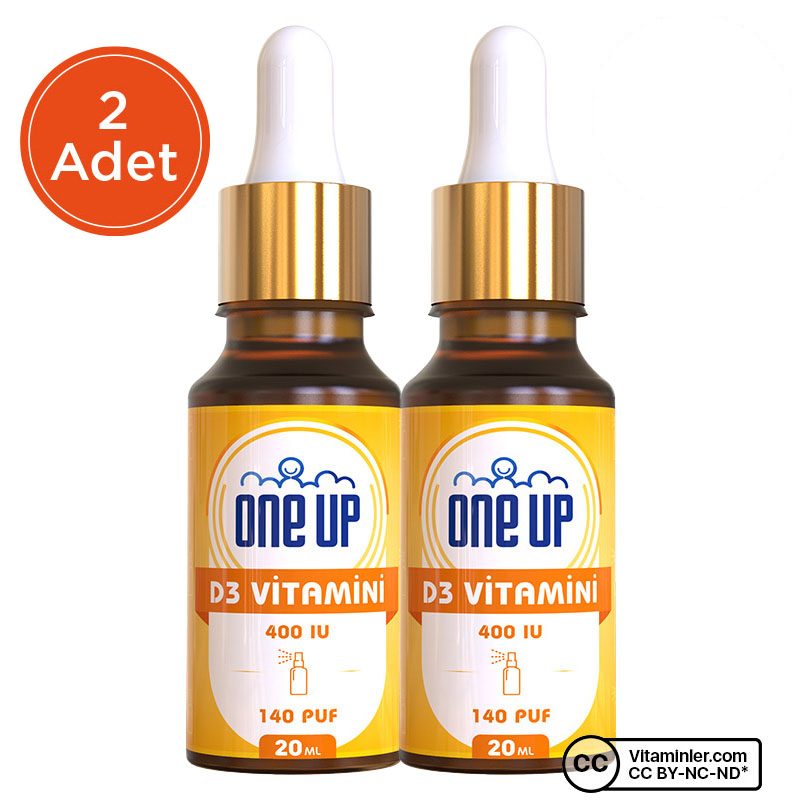 One Up D3 Vitamini 400 IU 20 mL Sprey & Damla 2 Adet