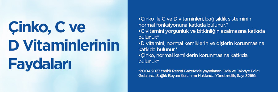 One Up Üçlü Etki C Vitamini + Çinko + D Vitamini 2 x 15 Efervesan Tablet