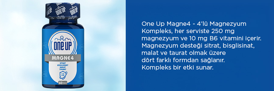 One Up Magne4 4'lü Etki Magnezyum Kompleks 60 Tablet
