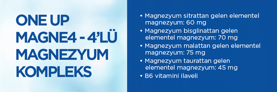 One Up Magne4 4'lü Etki Magnezyum Kompleks 60 Tablet
