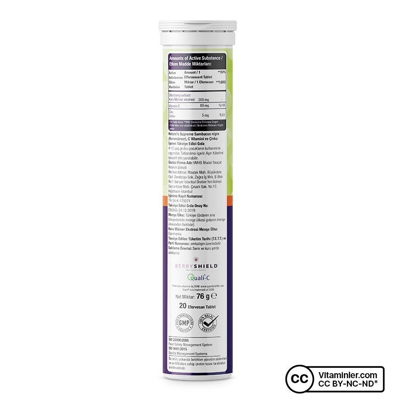 One Up Magnezyum Kompleks 60 Tablet + Sambucus Nigra 20 Efervesan Tablet