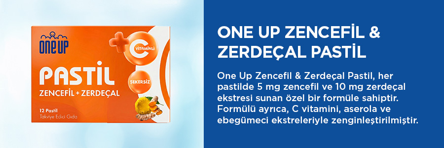 One Up Pastil Zencefil + Zerdeçal 12 Pastil 3 Adet