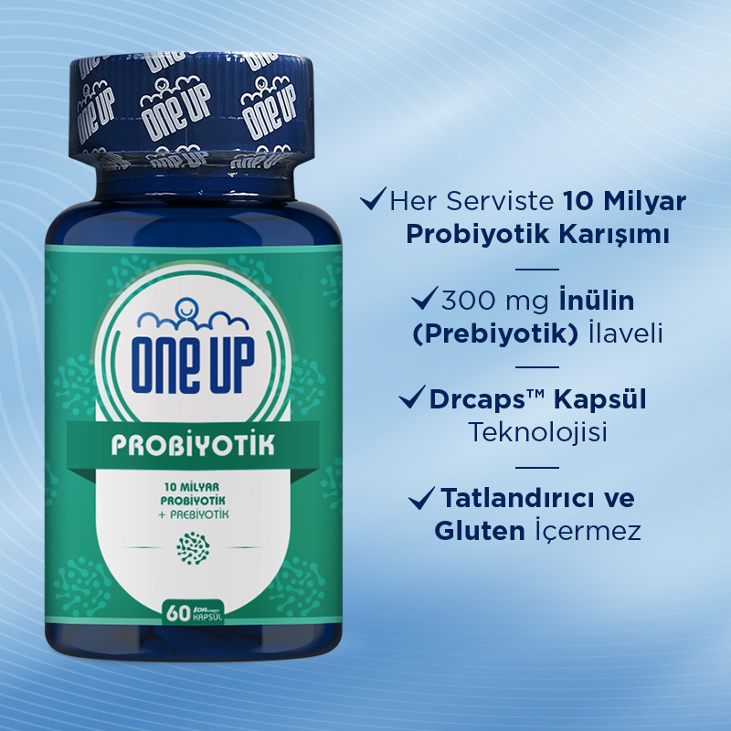 One Up Probiyotik Prebiyotik 60 Kapsül