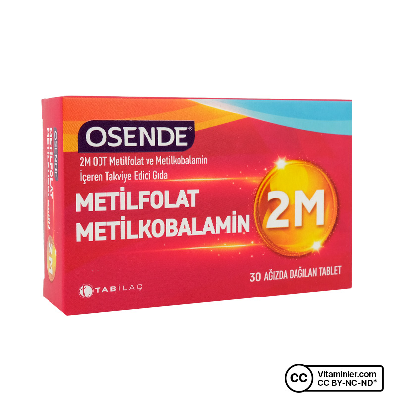 Osende 2M MetilFolat Metilkobalamin 30 Tablet