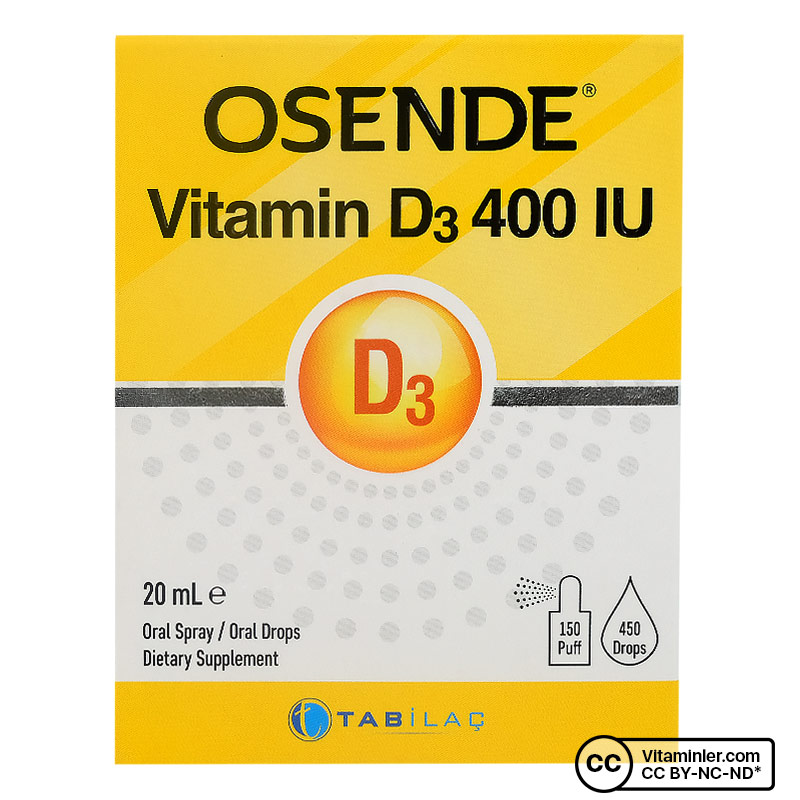 Osende Vitamin D3 400 IU 20 mL Damla