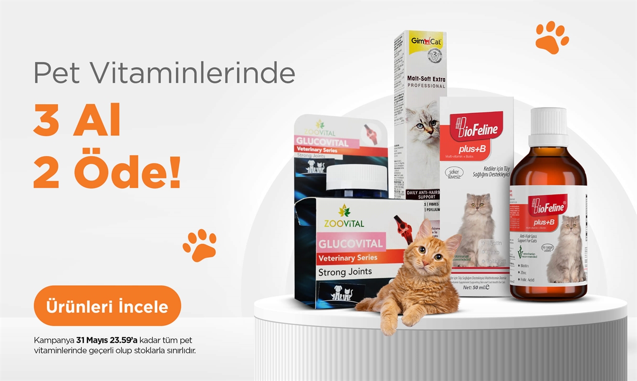 Pet Vitaminlerinde 3 al 2 öde - 19052025