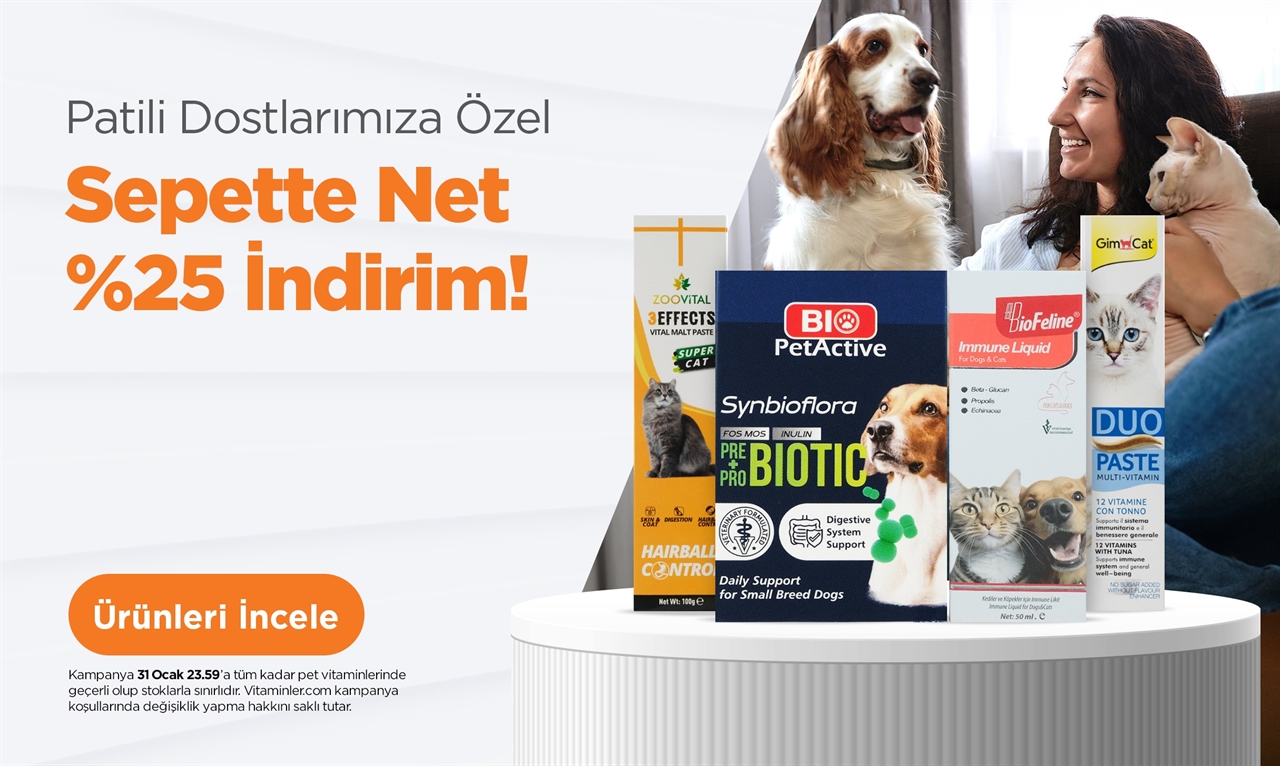 Pet Vitaminlerinde İndirim  - 21012025