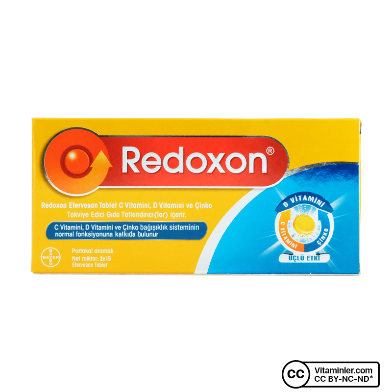 Redoxon 3'lü Etki C, D Vitamini ve Çinko 30 Efervesan Tablet