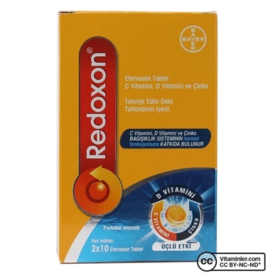 Redoxon C Vitamini Cinko Efervesan Tablet C Vitaminleri