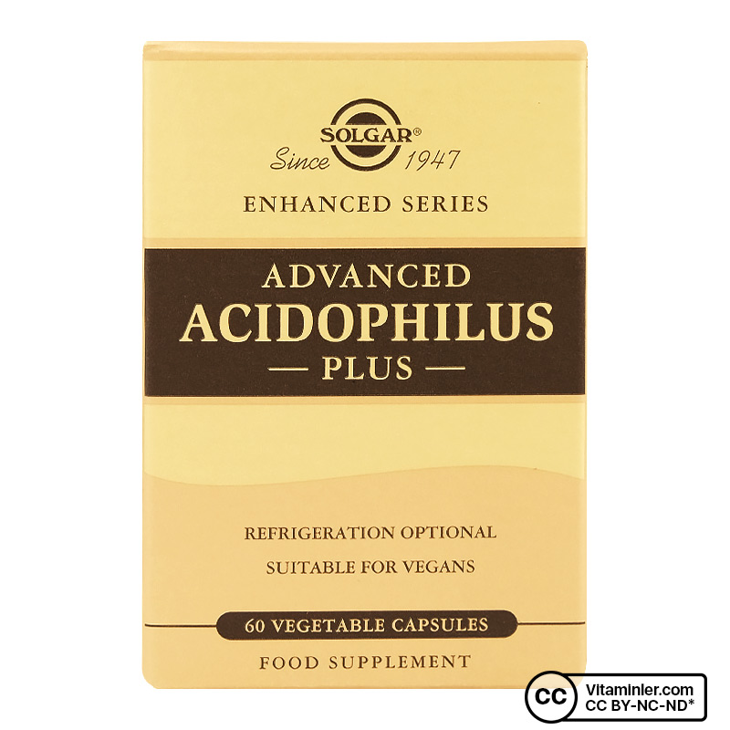 Solgar Advanced Acidophilus Plus 60 Kapsül