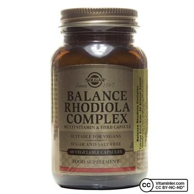 Solgar Balance Rhodiola Complex 60 Kapsul Vitaminler