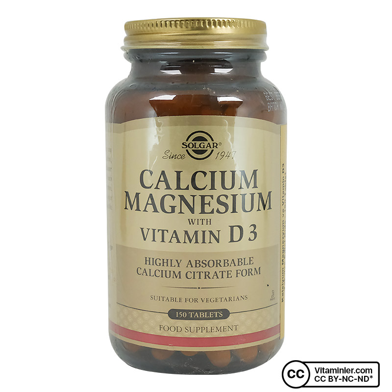 Solgar Calcium Magnesium with Vitamin D3 150 Tablet