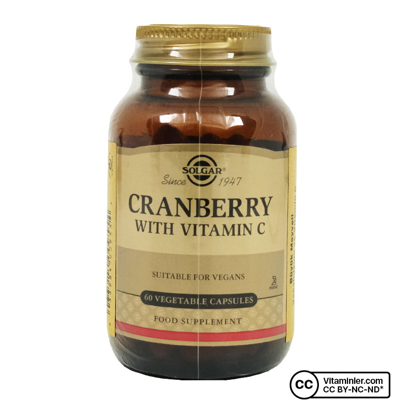 Solgar Cranberry with Vitamin C 60 Kapsül